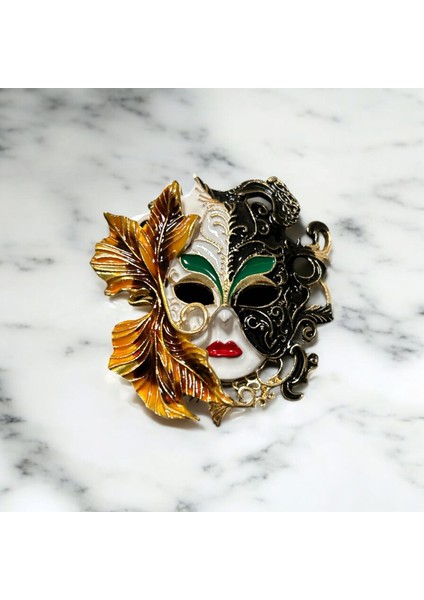 Maske Broş