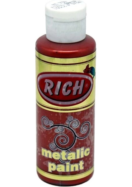 Metalik Akrilik Boya 120 Cc. 738 Kızıl Bakır