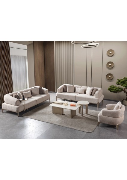 Zümrüt Koltuk Takımı 3+3+1+Sehpa Modülü