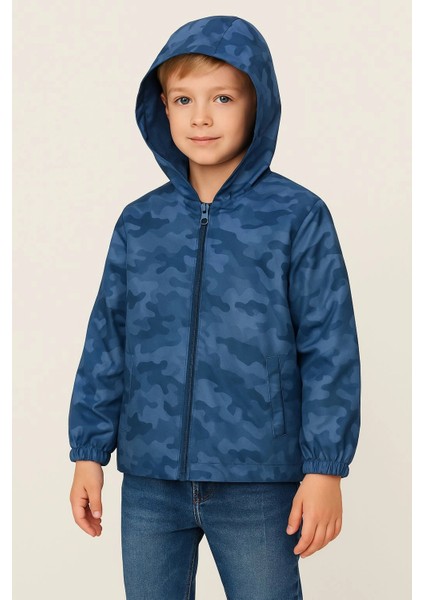Kamuflaj Desen Erkek Çocuk Yağmurluk 3429