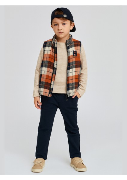 3'lü Takım Erkek Çocuk Yelek & Pantolon & Sweatshirt Takım