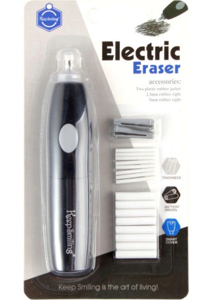 Pilli Silgi + 16 Adet Silgi Yedeği