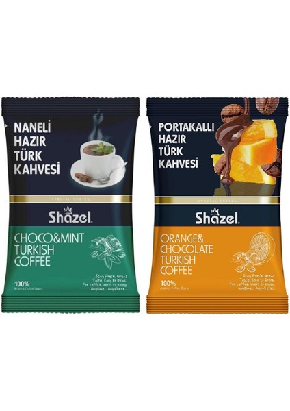 Naneli ve Portakallı Hazır Türk Kahvesi 100 gr x 2 Adet