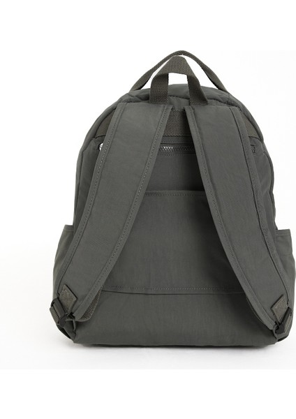 Çok Cepli Kadın Sırt Çantası Orta Boy Günlük HV3059 Koyu Gri modelleri