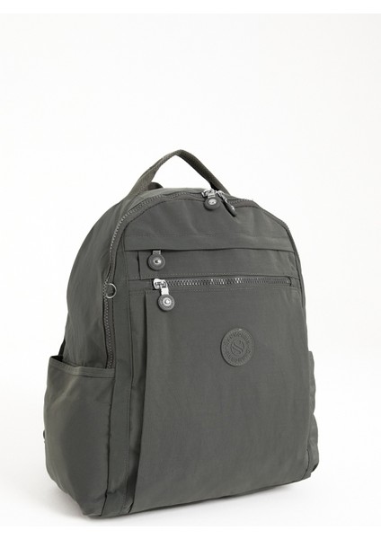 Çok Cepli Kadın Sırt Çantası Orta Boy Günlük HV3059 Koyu Gri fırsatları