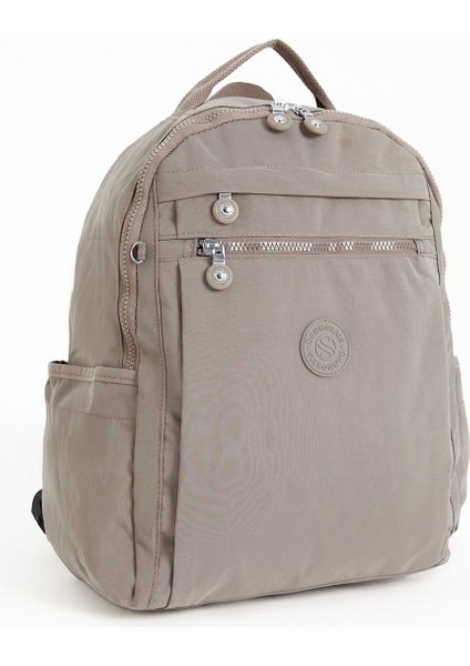 Çok Cepli Kadın Sırt Çantası Orta Boy Günlük HV3059 Vizon fiyatları