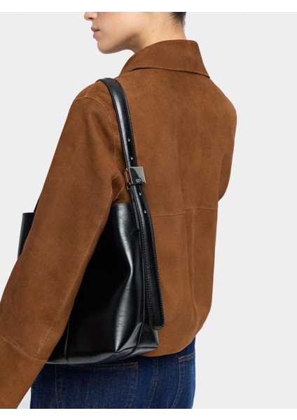 Doku Efektli Içi Çıkabilir Bucket Çanta fiyatları