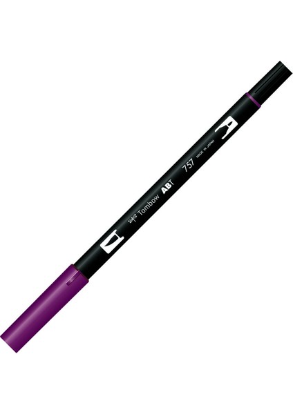 Dual Brush Pen Grafik Çizim Kalemi 757 Port Red