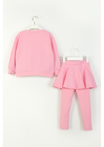 Kız Çocuk Hello Kitty Baskılı 2'li Takım Sweatshirt ve Etekli Tayt Kombinli fiyatları