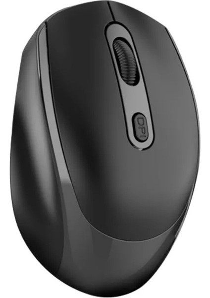 PL-1865 USB Mavi/siyah/beyaz 3 Renk 2in1 Bluetooth ve 2.4ghz Şarjlı Type-C Girişli Sessiz Kablosuz Mouse