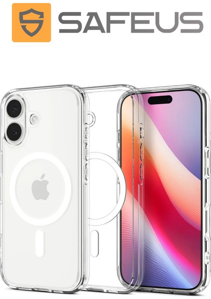 iPhone 17 Crystal Sert Mika Magsafe Özellikli Şeffaf Premium Kılıf