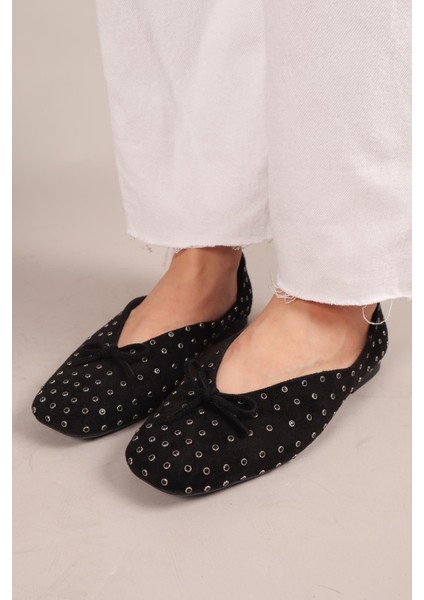 Botrop Fiyonklu Süet Babet Siyah fiyatları