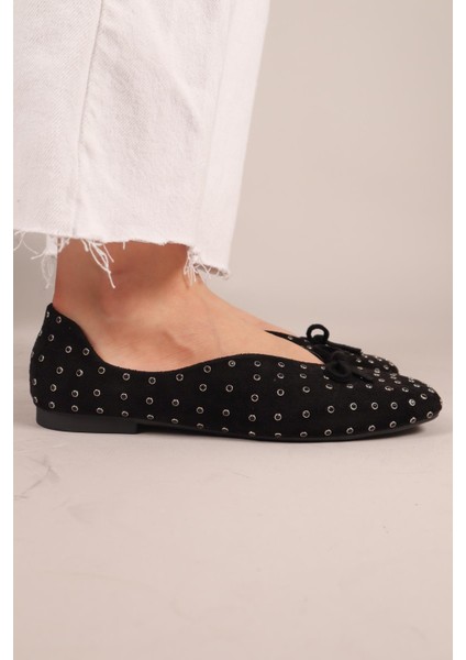 Botrop Fiyonklu Süet Babet Siyah fırsatları