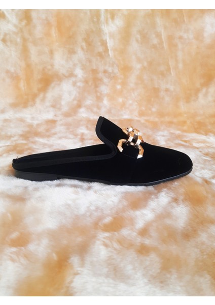 Zincir Detaylı Süet Kaymaz Yumuşak Tabanlı Günlük Misafirlik Çeyizlik Kışlık Ev Terliği Ev Babet modelleri