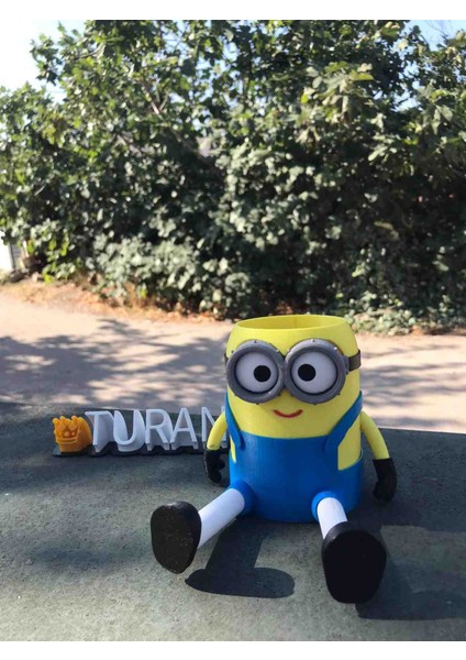 Minions Kalemlik ve Telefon Tutucu | Sevimli Masaüstü Düzenleyici Organizer