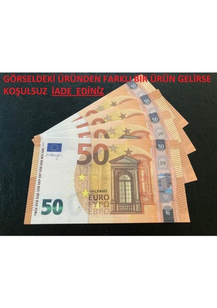 500 Adet 50 Euro Şaka Düğün Para Dizi Film ve Video Çekimleri Için Paralar