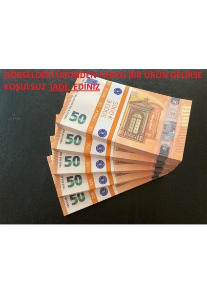 500 Adet 50 Euro Şaka Düğün Para Dizi Film ve Video Çekimleri Için Paralar fiyatları