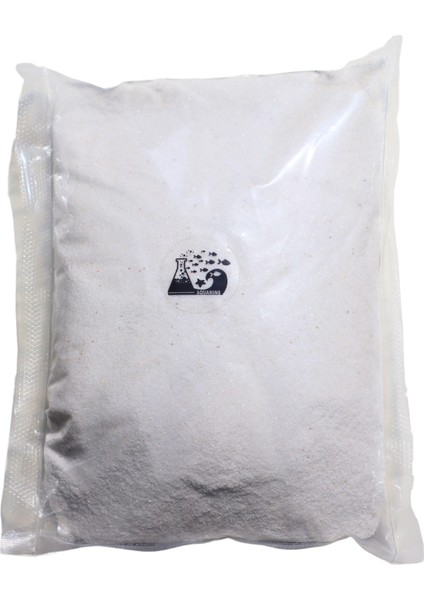 White Sand 2 kg – Kalsiyum Karbonatlı Beyaz Akvaryum Kumu (0,5 mm Ince Taneli, Ciklet Kumu)