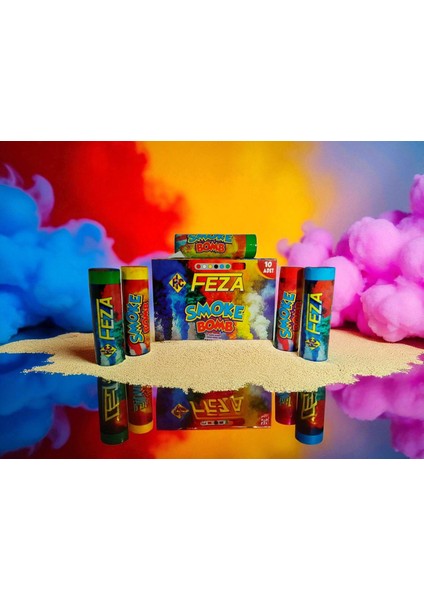 10 Adet Renkli Smooke Bombası