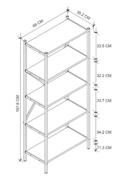 Shelfsmart 5 Raflı Mutfak Banyo Ofis Organizatorü - Beyaz modelleri