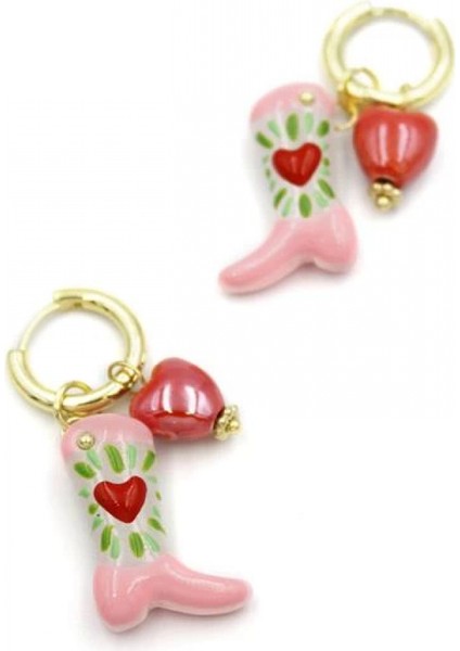 Çizme Küpe - Kırmızı fiyatları