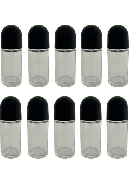 10 Adet 50 cc Boş Roll-On Cam Şişe