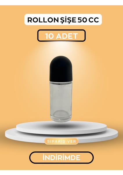 10 Adet 50 cc Boş Roll-On Cam Şişe fiyatları