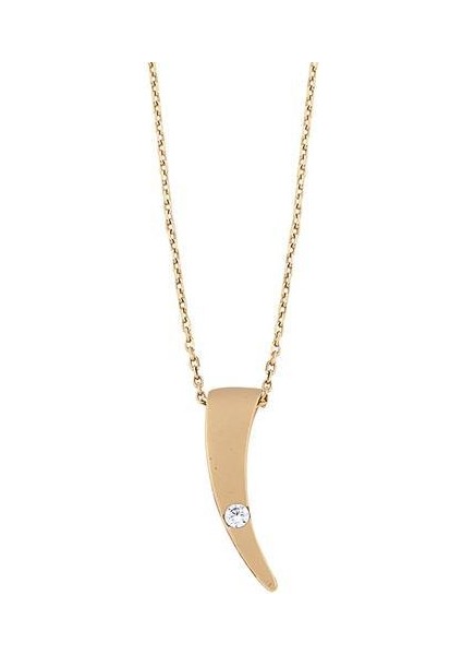 Altın Taşlı Rose Set Kolye