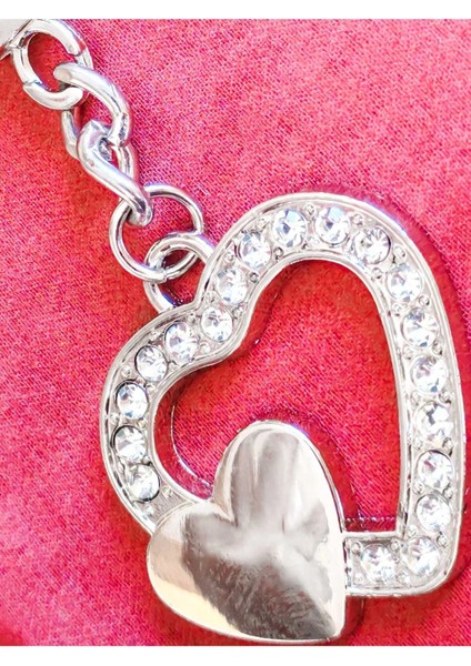Taşlarla Süslü Kalp Metal Anahtarlık indirimleri