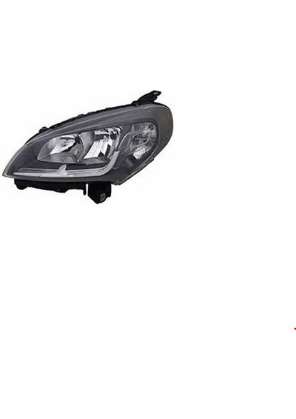 Doblo 2015 Sonrası Ön Far Siyah Elektrikli Sol