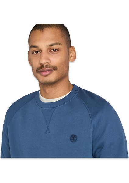 TB0A2BNK Ls Exeter River Basic Brushed Mavi Erkek Sweatshirt fırsatları