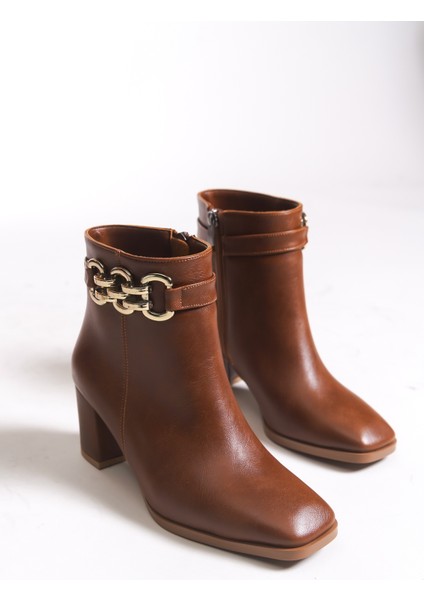 Kadın Zincir Detaylı Topuklu Bot 00121060 indirimleri