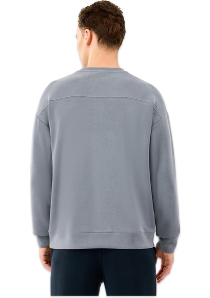 S2510041 M Loose Crewneck Sweat Gri Erkek Sweatshirt fiyatları