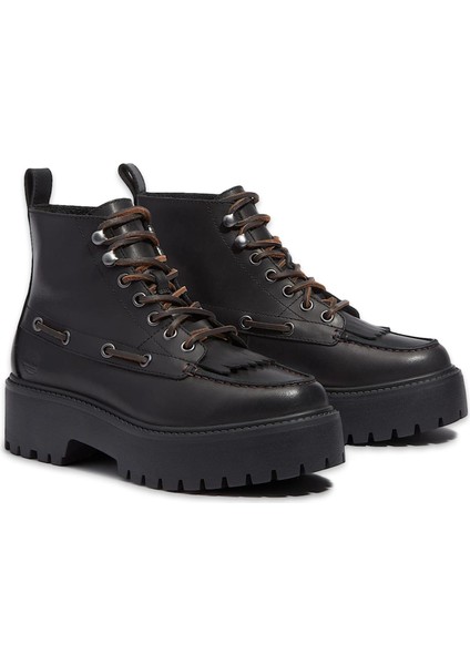TB0A27YZ Stone Street Mid Lace Up Boot Siyah Kadın Bot
