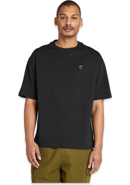 TB0A6GH3 Dunstan River Sleeve Tee Siyah Erkek T-Shirt