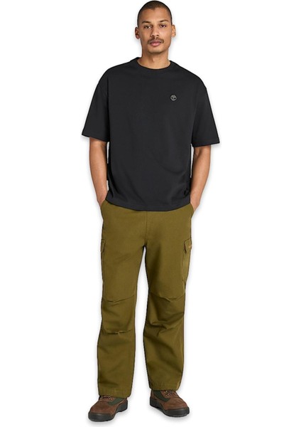 TB0A6GH3 Dunstan River Sleeve Tee Siyah Erkek T-Shirt modelleri