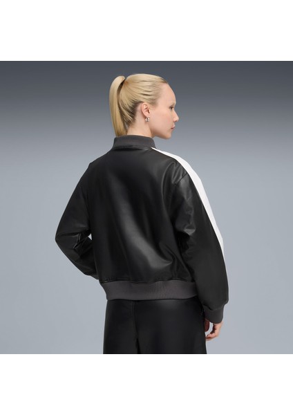 T7 Kadın Siyah Deri Ceket (633479-01) fiyatları