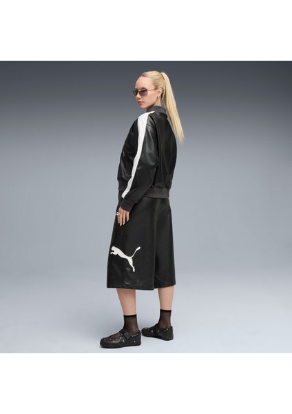 T7 Kadın Siyah Deri Ceket (633479-01) modelleri