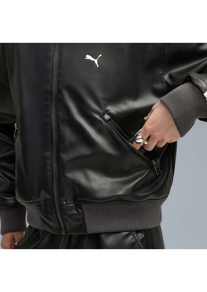 T7 Kadın Siyah Deri Ceket (633479-01) fırsatları