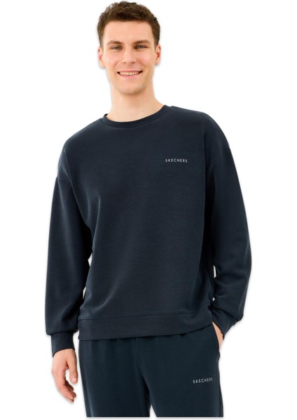 S2510041 M Loose Crewneck Sweat Siyah Erkek Sweatshirt