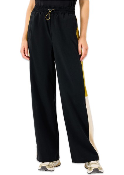 S2520221 W Color Block Micro Pant Siyah Kadın Pantolon