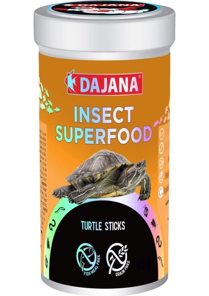 Insect Superfood Turtle Sticks 250ML 75GR fiyatları