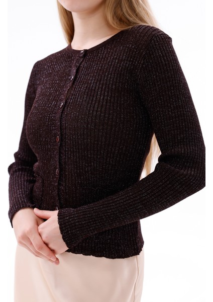 Önden Düğmeli Ince Simli Triko Hırka indirimleri