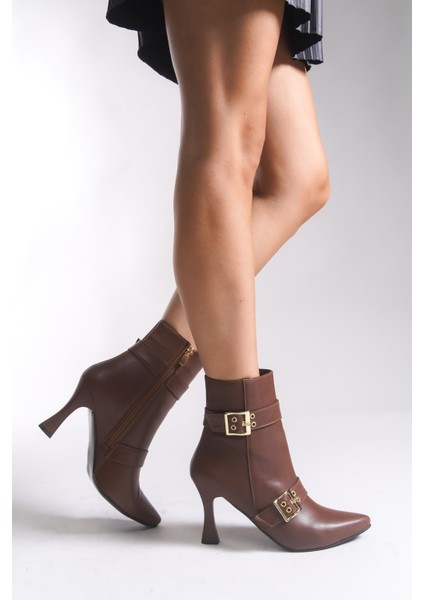 Olytheris Kadın Topuklu Sivri Burun Bot 00128505 fırsatları