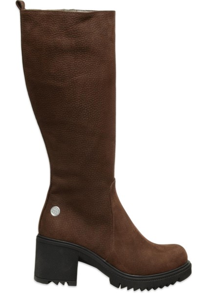 D25KC-2330 Kalin Topuklu Günlük Kahverengi Kadın Çizme fiyatları