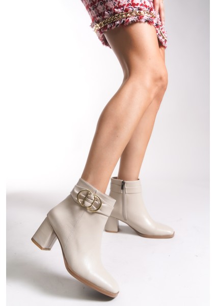 Kadın Toka Detaylı Topuklu Bot 00121040