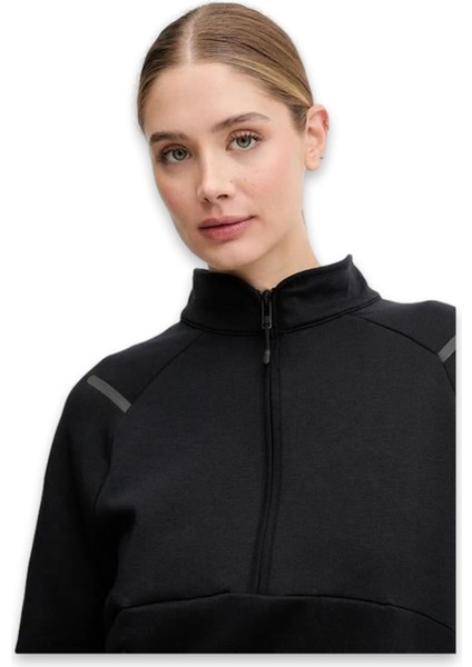 6003671 Unstoppable Flc Hz Full Zip Sweat Siyah Kadın Sweatshirt modelleri