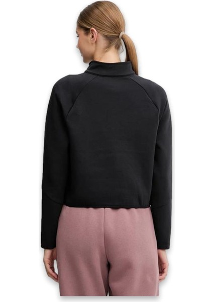 6003671 Unstoppable Flc Hz Full Zip Sweat Siyah Kadın Sweatshirt fırsatları