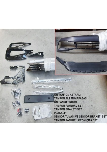 Passat B85 R-Line Ön Tampon Seti 2020 Sonrası Uyumlu