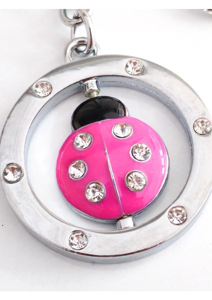 Ortası Hareketli Uğur Böceği Halka Metal Anahtarlık fiyatları